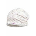 thumbnail image 6 of American Notions Women's Cotton Beanie Lace Turban Soft Sleep Cap Chemo Hats Fashion Slouchy Hat (White), 6 of 6