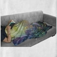 thumbnail image 6 of Sea Animals Soft Flannel Fleece Throw Blanket, Underwater with Coral Reef and Colorful Fish Aquarium Print, Cozy Plush for Indoor and Outdoor Use, 60" x 80", Turquoise Yellow Pink, by Ambesonne, 6 of 6