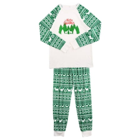

Metich Christmas Pajamas for Family Women Men Clothes Sleepwear Long Sleeve Pjs