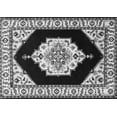 thumbnail image 1 of Ahgly Company Indoor Rectangle Medallion Gray Traditional Area Rugs, 5' x 8', 1 of 1