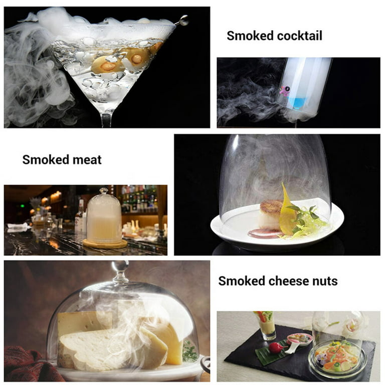 Portable Smoking Gun Cocktail Smoker, Drink Smoker Handheld Smoker Infuser  for Meat Salmon Cocktail Cheese with 8 Flavors Wood Chips Christmas Gift