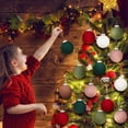 thumbnail image 3 of 8 bolas de terciopelo negro para adornos navideños de 3,15 pulgadas, adornos flocados para árbol de Navidad, adornos navideños de terciopelo de plástico, bolas navideñas para decoraciones de repisas d, 3 of 7