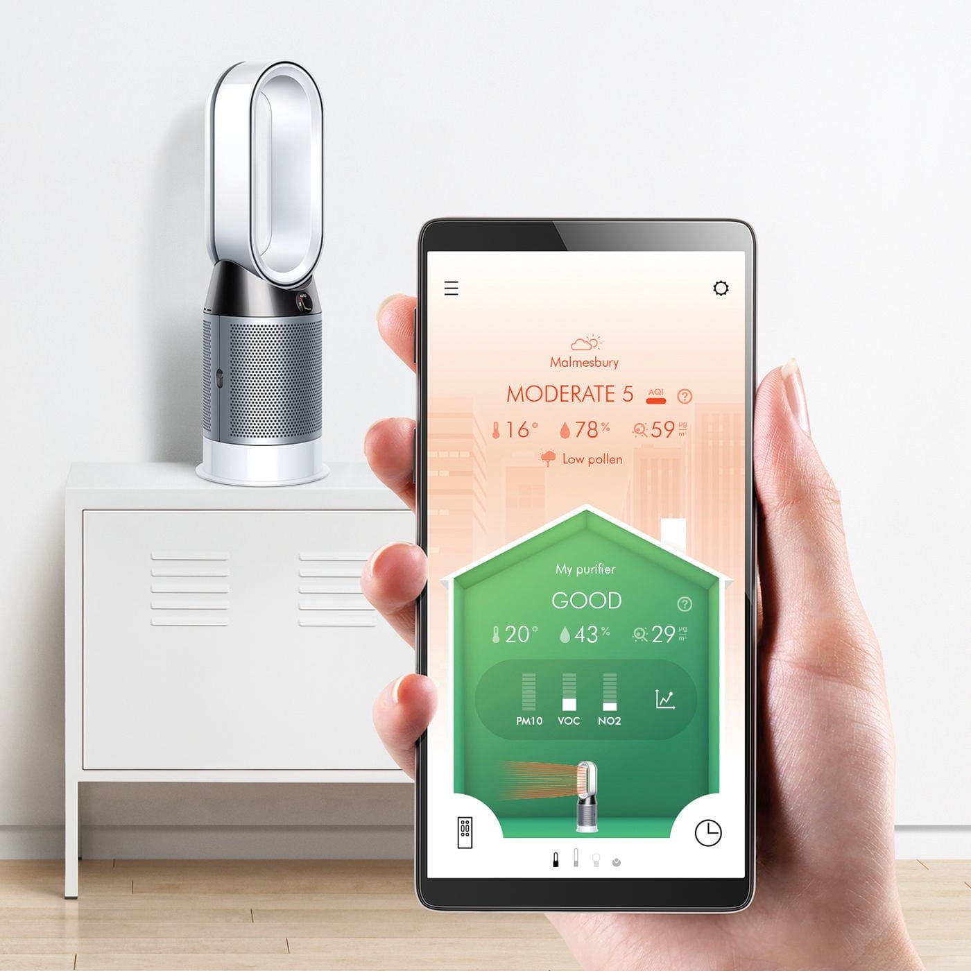 加湿器 Dyson  Purifier Hot + Cool 5025155059531 Dyson Purifier Hot+Cool HP07 Smart Tower Air Purifier