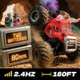 thumbnail image 2 of YCFUN RC Monster Truck for Kids, 360° Spins Remote Control Car with Lights, Spray & 2 Batteries, RC Toy Gift for Boys Girls Ages 3-8, 2 of 5