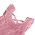 thumbnail image 3 of Djtdsds Toddler Girls Ruffle Tank Top Back Ribbed Sleeveless Shirt Size:8-9 Years, 3 of 4
