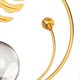 thumbnail image 3 of Entryway Desk Ornament Wine Cabinet Table Decor European Style Decorative Sculpture Home Metal Art Craft Monstera Deliciosa Leaf, 3 of 3