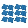 thumbnail image 1 of Soundproofing Studio Foam, Acoustic Panel Cotton Easy Installation 12PCS  For Concert Hall Blue, 1 of 8