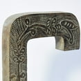 thumbnail image 3 of HANDMADE ECO-FRIENDLY "C" WOOD ALPHABET LETTER BLOCK FOR WALL MOUNT & TABLE TOP DÉCOR, Gray Antique Color, Traditional Design, Letter Block For Study Room, Kids Room, Living Room, Hall, Cabin, Offices, 3 of 4