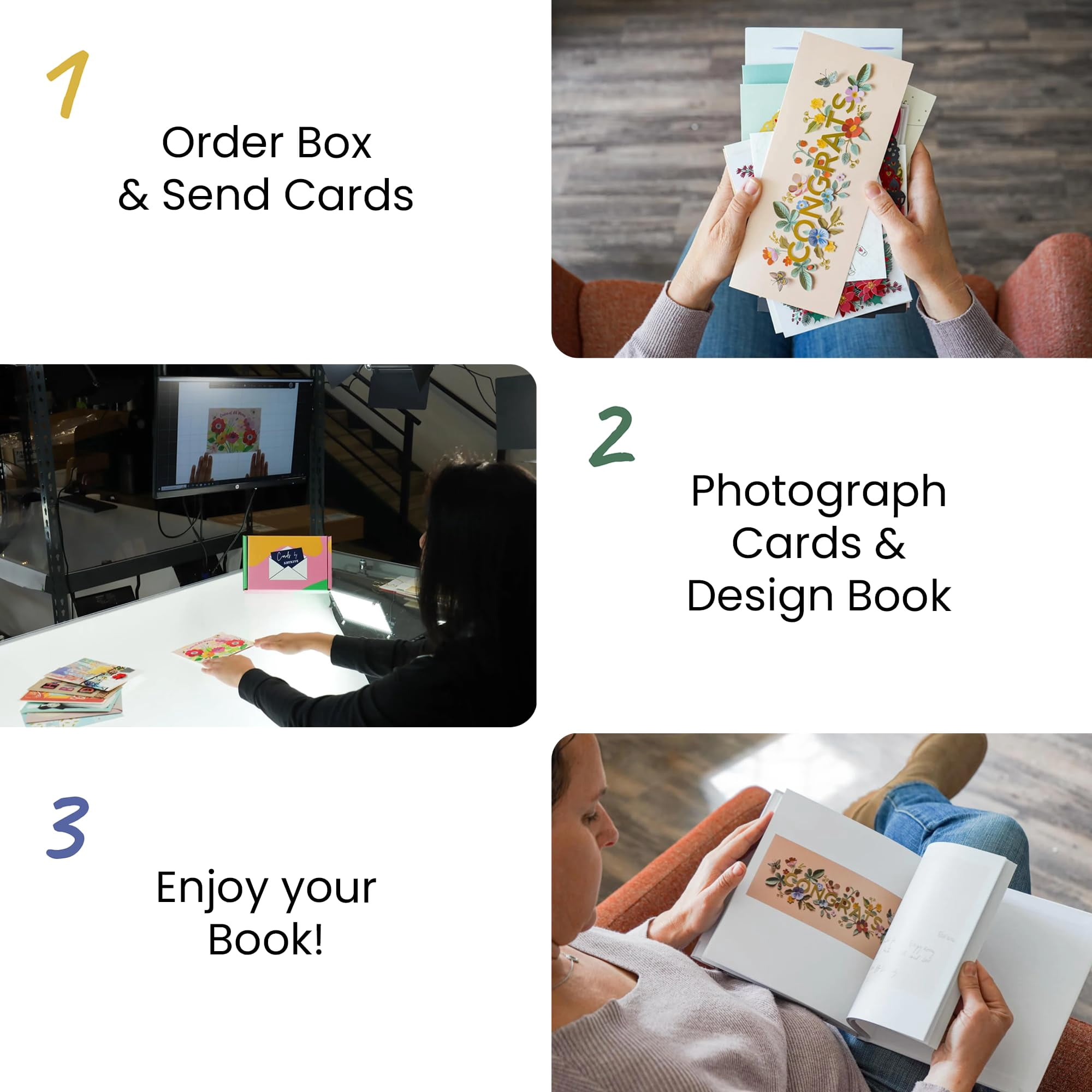 Cards By Artkive Wedding Card Keepsake Album - We Transform Your Cards into a Keepsake Premium Organizer Book, Combine with Uploaded photos, Save the Date, Menus and other detail (Recycle Cards)