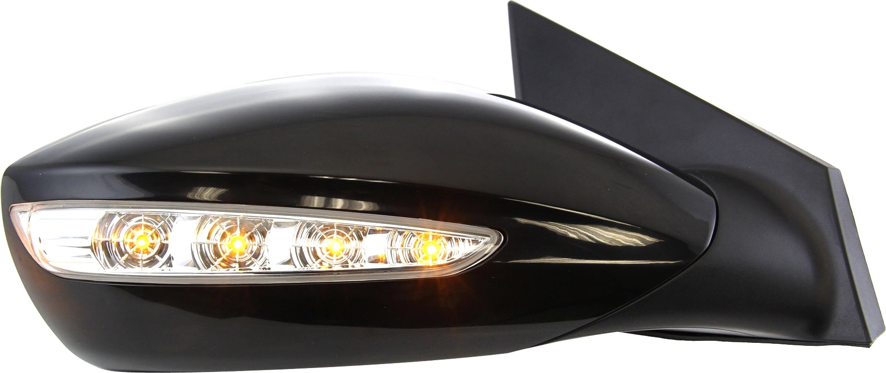 Mirror Compatible With 2011-2014 Hyundai Sonata Right Passenger Side In-housing Signal Light Paintable Kool-Vue