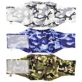 thumbnail image 1 of Banda Para El Vientre De Perro Macho Premium Lavable (Paquete De 3) (Camuflaje Mediano (Cintura 15-21)), 1 of 1
