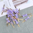 thumbnail image 3 of PBPBOX Purple Tie Ribbon for Packing Candy Bags and Gifts Made of PET and Iron 100PCS, 3 of 4