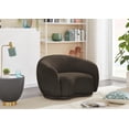 thumbnail image 2 of Meridian Furniture Hyde Brown Boucle Fabric Chair, 2 of 27