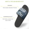 thumbnail image 3 of GZHJMY Stylish Slides for Women Men, I Love Hip Hop Concept text Soft Flexible Slip-on Sandals Slippers, 3 of 7