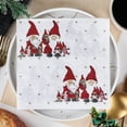 thumbnail image 3 of 1 Pack (20 Sheets) Christmas Colored Printed Disposable Napkins, Festive Party Ambiance Napkins for Christmas Dinners, Holiday Gatherings & Party Tables, Convenient & Eco-Friendly, 12.99*12.99in, 3 of 8