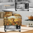 thumbnail image 4 of Whosucclay Highland Cattle Pumpkin Sunflower Print Microwave Oven Universal Dust Cover, Heat-Resistant, Waterproof Microwave Oven Cover, Anti-Oil-Staining Easy to Clean Kitchen Appliance Covers-S, 4 of 7