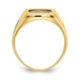 thumbnail image 2 of 10K Yellow Gold Ring Band Men's Acrylic Red Mens Masonic, Size 5, 2 of 5