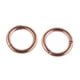 thumbnail image 5 of 1 par de pendientes de aro de acero inoxidable, piercing para labio, nariz y hélice, oro rosa 6mm, 5 of 9