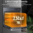 thumbnail image 3 of 24" Single Wall Oven, 2.5Cu.ft Convection Built-in Oven, Touch Screen, 3 of 7