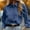 Blue, variant on Plus Size Classic Button-Down Shirt - Lapel Collar Long Sleeve Office Blouse for Professional Wear Blue，2XL