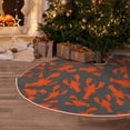 thumbnail image 6 of Daiia Crayfish Drawing Merry Christmas Tree Skirt , Xmas Large Lace-up Tree Skirt, Santa Snowflakes Rustic Home Decorations New Year Party Farmhouse Decor-36", 6 of 7