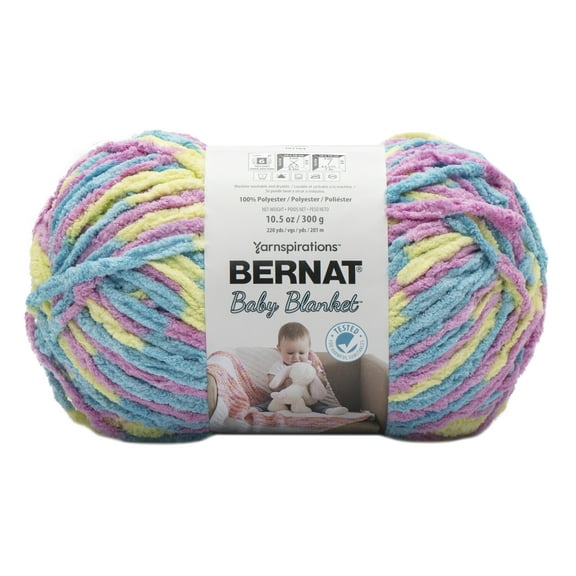 Bernat Baby Blanket Yarn, (300g/10.5 oz), Little Girl Dove