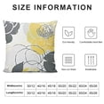 thumbnail image 5 of BANET Throw Pillow Covers,Two Sided Print Decorative Pillows Case for Home Couch Sofa Car (&amp;Yellow) 12x12in, 5 of 5
