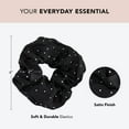 thumbnail image 2 of Kitsch Satin Rhinestone Scrunchie - Scrunchies for Women (Black), 2 of 11