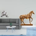 thumbnail image 2 of Escultura De Animal Moderna, Figura De Búho Y Caballo, Adorno De Mesa, Estatua De Resina Para Sala De Estar, Oficina, Armario, Mesita De Noche, Decoración Grabada Para El Hogar., 2 of 8