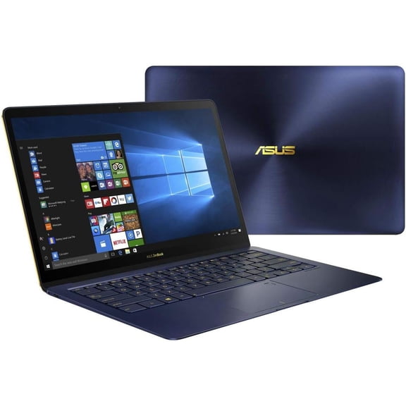 Restored ASUS UX490UA-XS74-BL 14-Inch Zenbook 3 Deluxe Notebook Core i7, 16GB RAM, 512GB SSD, Fingerprint Sensor, Windows Pro, Royal Blue