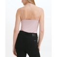 thumbnail image 2 of Calvin Klein Jeans Square Neck Bodysuit, Pink, Large, 2 of 4