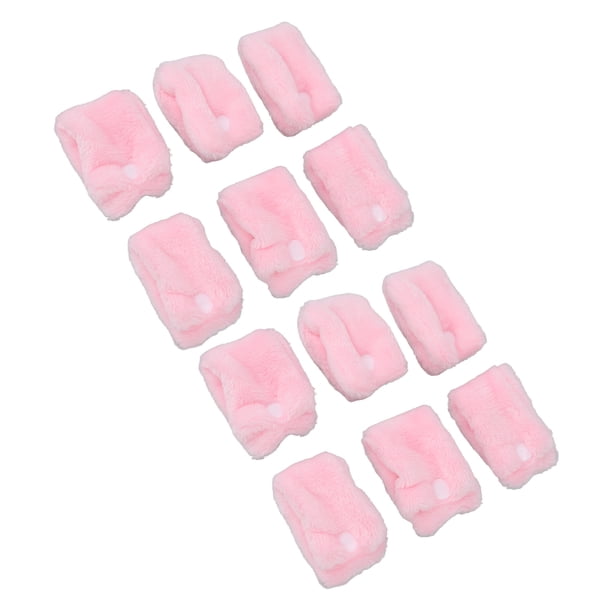 Rodillos Para El Pelo De Lana De Coral, Bricolaje Sin Calor DIY Rodillos Para El Pelo De Lana De Coral Suave Lavable Rosa 12 Piezas Reutilizables Para Cabello Corto Y Largo YLSHRF Soft Sleep Hair Curlers