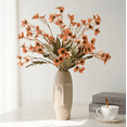 thumbnail image 2 of Namzi 6pcs Plum Blossom Artificial Flowers, Fake flowers, Flores Artificiales Para, Wedding Decor,Orange, 2 of 5