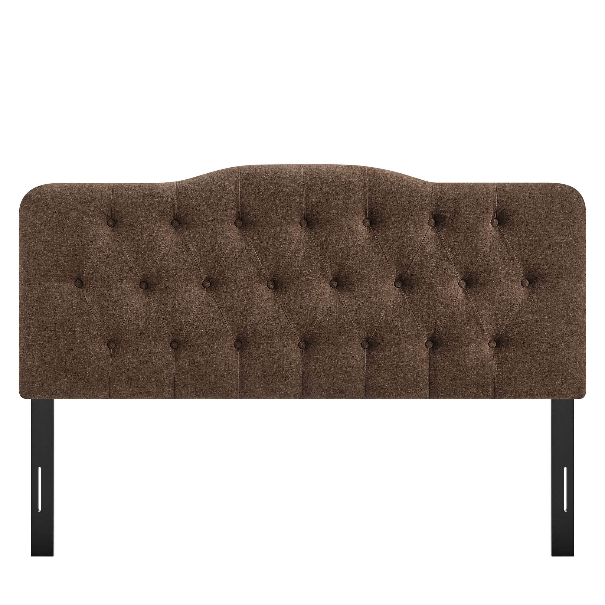 Annabel Premium Linen Blend Queen Headboard in Cocoa