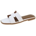 thumbnail image 4 of Hada para Mujer Ropa Abrigo Verano Zapatos Playa Versátiles Fondo Plano Un Piso Sandalias para Mujer (Blanco 38) [Tenga en Cuenta Al Realizar El Pedido Cámbielo Por Un Embalaje en PE], 4 of 7