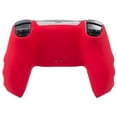 thumbnail image 2 of Silicone Skin Cover Protector Case For PlayStation 5 DualSense Wireless Controller With 6 Black Thumb Grip Caps, Anti-Slip Silicone Soft Rubber Case Protector For PS5 Red, 2 of 6