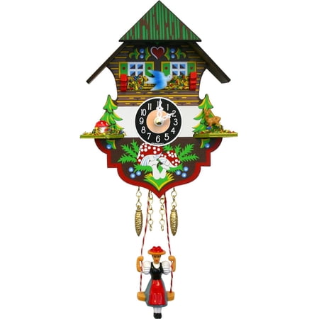 Alexander Taron 6.5 Engstler Battery-Operated Cuckoo Wall Clock with Music and Chimes