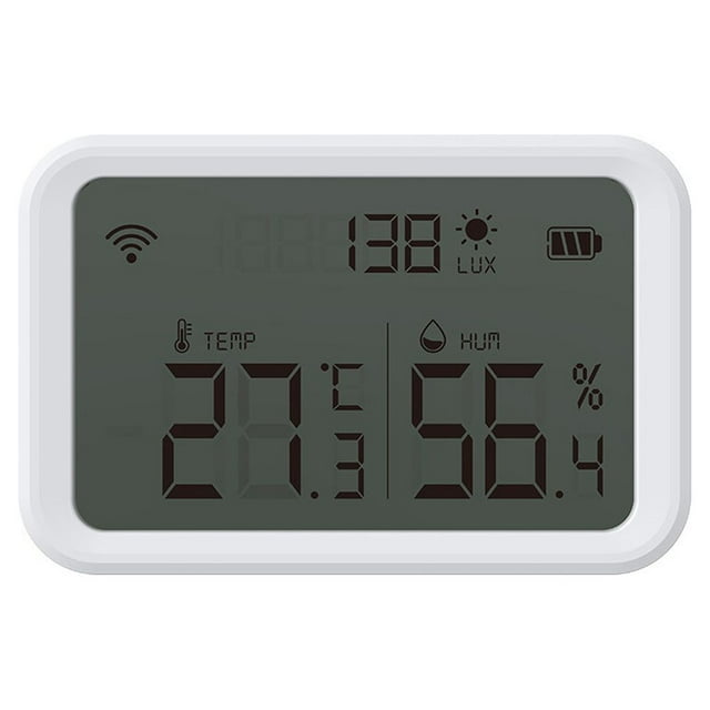 Bearachild Tuya Smart life WiFi Sensor de temperatura y humedad interior higrómetro termómetro Detector compatible con Google Home Electrónica