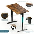 thumbnail image 3 of Electric Standing Desk, 48 x 24 inches Whole Piece Deskboard Adjustable Height Desk, Quick Assembly, Ultra-Quiet Motor, 3 of 7