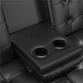 thumbnail image 3 of Mainstays Memory Foam Futon with Cupholder and USB, Black Faux Leather, 3 of 9