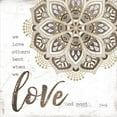 thumbnail image 3 of Gango Home Decor Contemporary Love God Most & Gather; Two 12x12in Hand-Stretched Canvases, 3 of 6