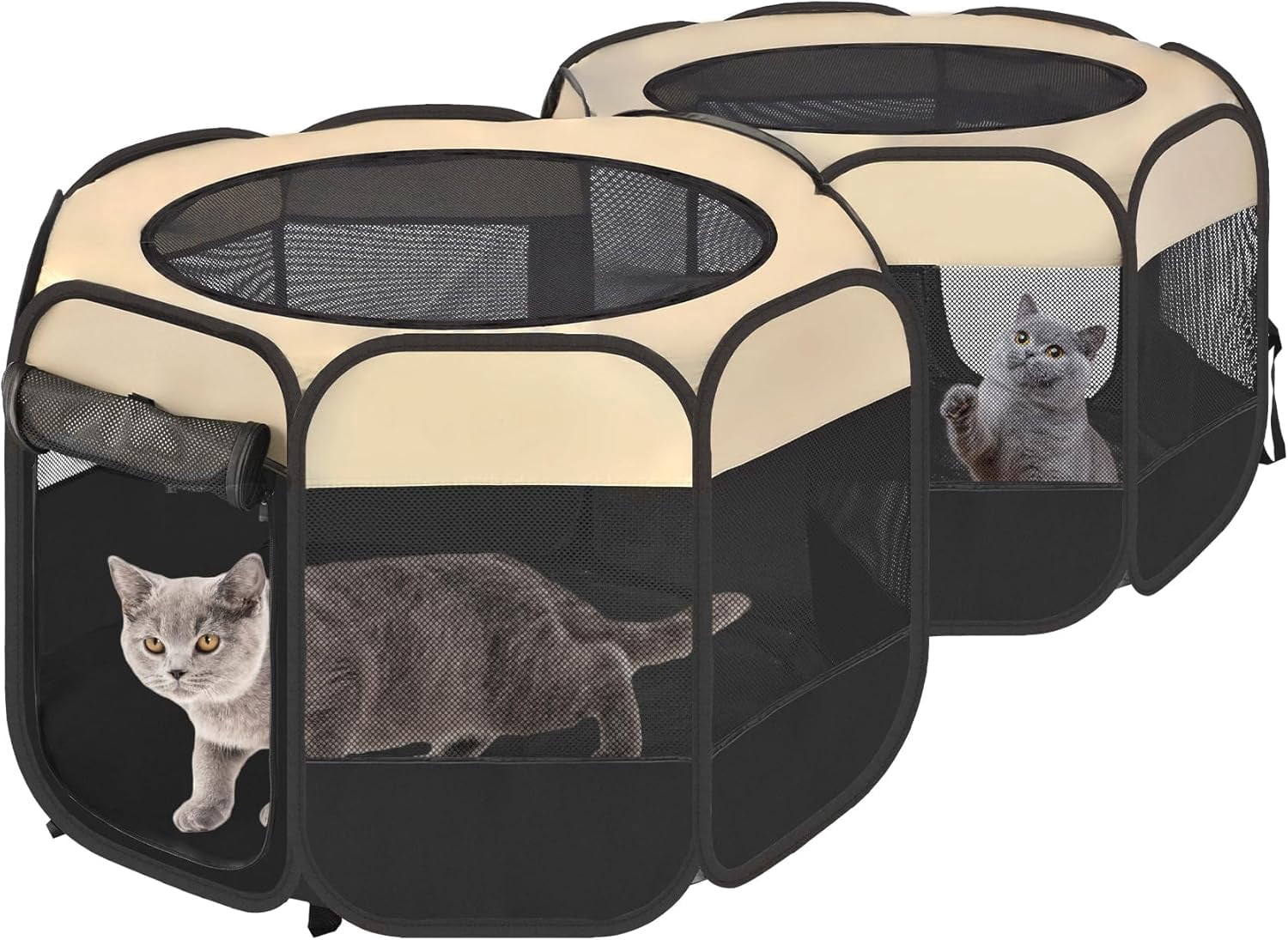 Kittywalk Carousel Outdoor Cat Cage Enclosure, Green, 48