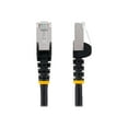 thumbnail image 2 of StarTech.com 12ft CAT6a Ethernet Cable - Black - Low Smoke Zero Halogen (LSZH) - 10GbE 500MHz 100W PoE++ Snagless RJ-45 w/Strain Reliefs S/FTP Network Patch Cord - Patch cable - RJ-45 (M) to RJ-45 (M) - 12 ft - S/FTP - CAT 6a - IEEE 802.3bt - halogen-free, molded, snagless, stranded - black, 2 of 5