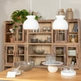 thumbnail image 3 of Robert Stevenson Lighting Sienna - Boho Ceramic Ceiling Light with White Fabric Cord, Matte White, 3 of 10
