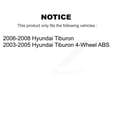 thumbnail image 2 of Kugel Rear Wheel Bearing Hub Assembly 70-512428 for Car Hyundai Tiburon, 2 of 11