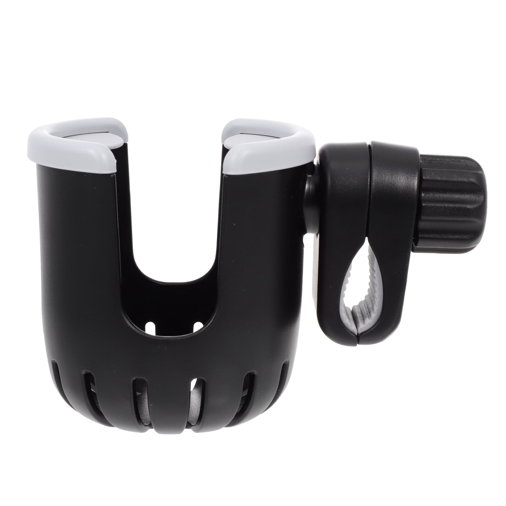 RENACLIPY Rotatable Black ABS Bottle Holder for Strollers, Bikes, and Outdoor Use - Drink Holder Accessory