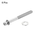 thumbnail image 3 of Drum Tension Rods M6 x 60mm for Bass Drum Hardware Parts Accessory Pack of 6, 3 of 5