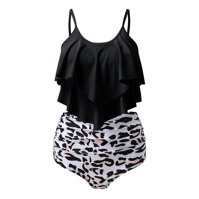 Bikini con estilo para mujer con almohadilla en el pecho sin soporte de acero Correa cómoda Traje de baño dividido Conjunto de dos piezas para la playa OAVQHLG3B Store lin121212