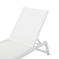 thumbnail image 2 of Mesa Outdoor Mesh Chaise Lounge, Set of 4, White, 2 of 10