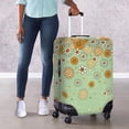 thumbnail image 4 of HELLHERO Daisy Design Luggage Protective Case for Family, Polyester Spandex Soft Anti-scratch Suitcase Cover All Size, 4 of 7